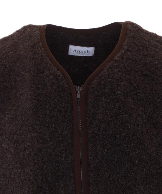 26FW 아미시 베스트 AMX237 CV83XXXXC0241 Brown - AMISH