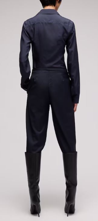 26FW 구찌 실크 포플린 셔츠 A007YM ZAVRW4440 INK - GUCCI