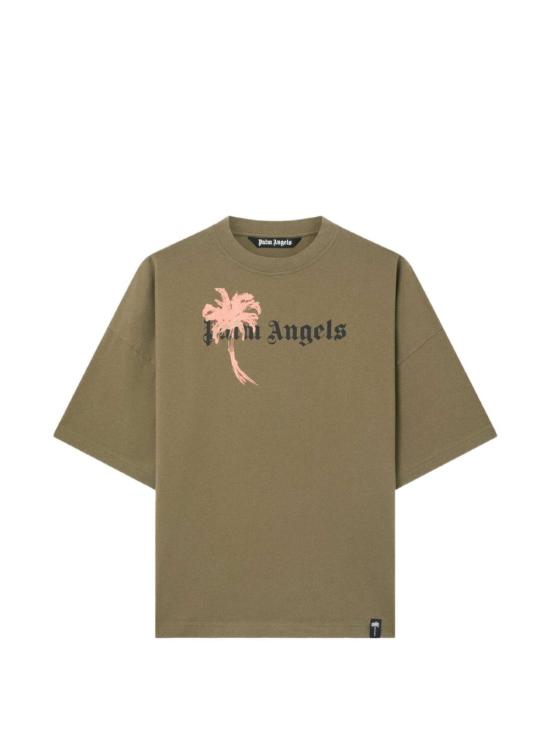 26FW 팜앤젤스 반팔 티셔츠 PAMAA03W26JR06 5410 OLIVE GREEN