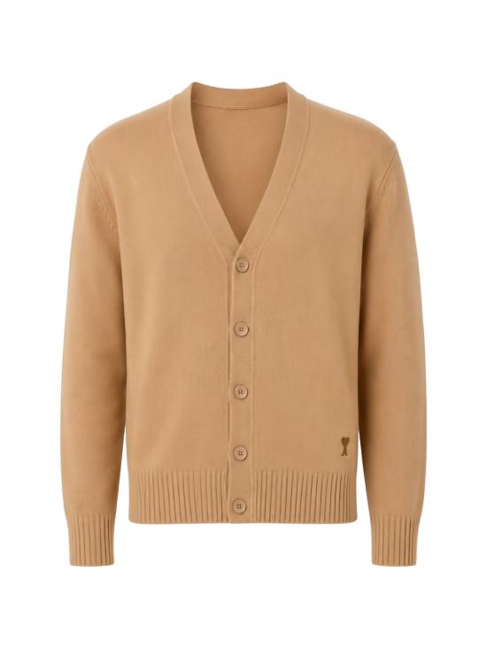 26FW 아미 가디건 HKC364 005280 Camel - AMI