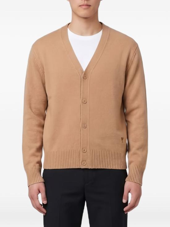 26FW 아미 가디건 HKC364 005280 Camel - AMI