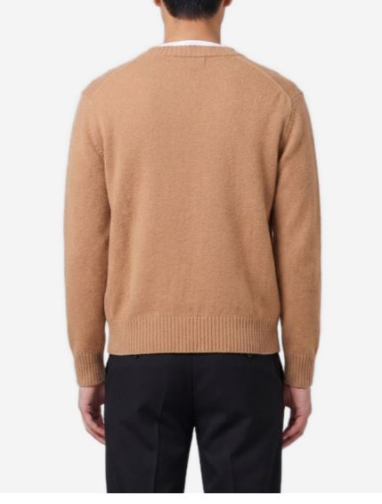 26FW 아미 가디건 HKC364 005280 Camel - AMI