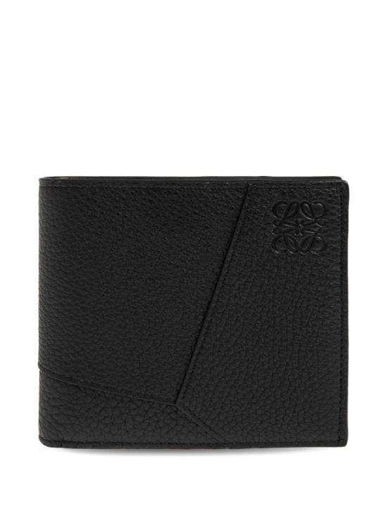 26FW 로에베 퍼즐 그레인 카프스킨 바이폴드 월렛 C510302X23 1100 BLACK