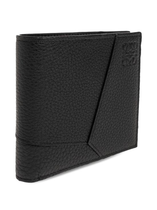 26FW 로에베 퍼즐 그레인 카프스킨 바이폴드 월렛 C510302X23 1100 BLACK - LOEWE
