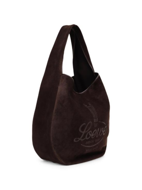 26FW 로에베 루미 스웨이드 카프스킨 호보백 BMHBVHBX01 3110 DARK BROWN - LOEWE