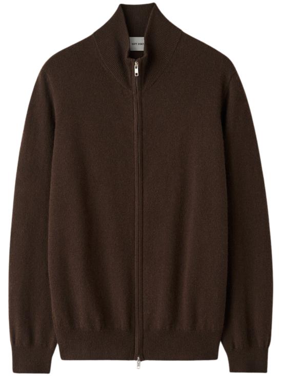 26FW 소프트 고트 집업 니트 FW25SF01912046 MOCHA BROWN