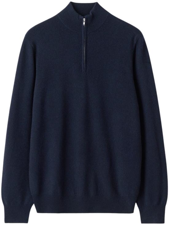 26FW 소프트 고트 집업 니트 FW25SF192210039 NAVY