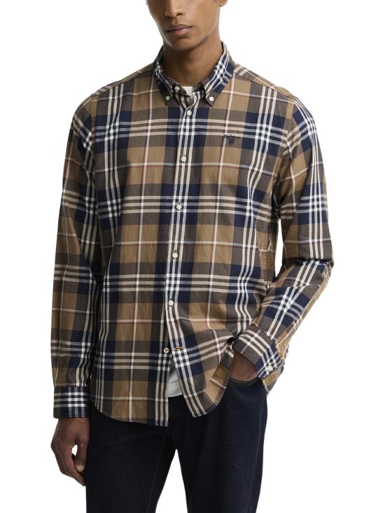 26FW 바버 긴팔 셔츠 MSH5355 ST51 BROWN - BARBOUR