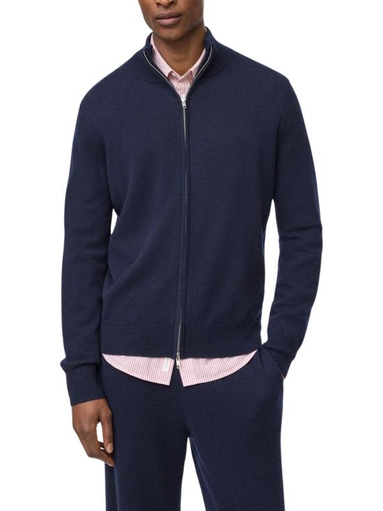 26FW 소프트 고트 집업 니트 FW25SF01910039 NAVY - SOFT GOAT