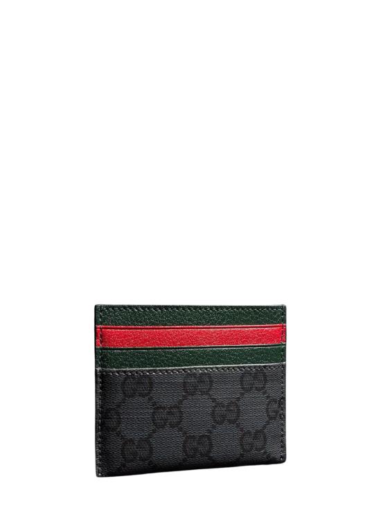 26FW 구찌 GG 캔버스 웹 카드 슬롯 카드 케이스 A0071B FAGI81081 BLACK - GUCCI