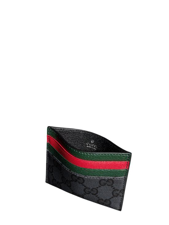 26FW 구찌 GG 캔버스 웹 카드 슬롯 카드 케이스 A0071B FAGI81081 BLACK - GUCCI
