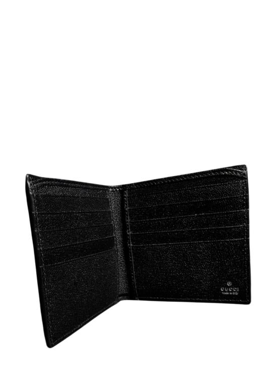 26FW 구찌 GG 캔버스 웹 카드 슬롯 반지갑 A00716 FAGI81081 BLACK - GUCCI