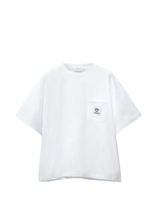 26FW 베르사체 반팔 티셔츠 1024574 1A179151W000 WHITE
