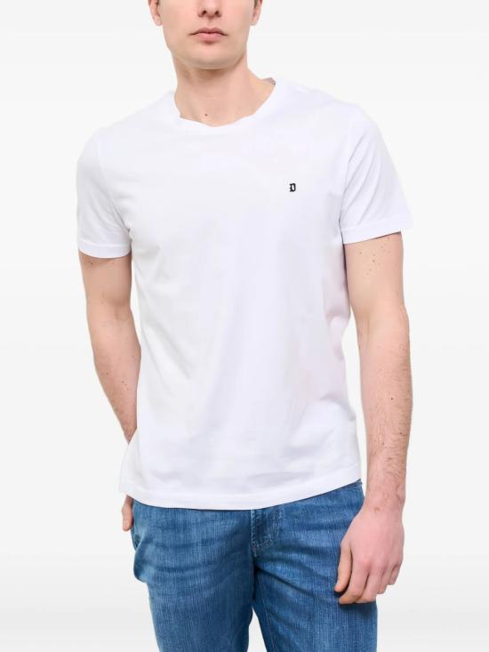 26FW 돈답 반팔 티셔츠 US198 JF0271UZL4000 WHITE