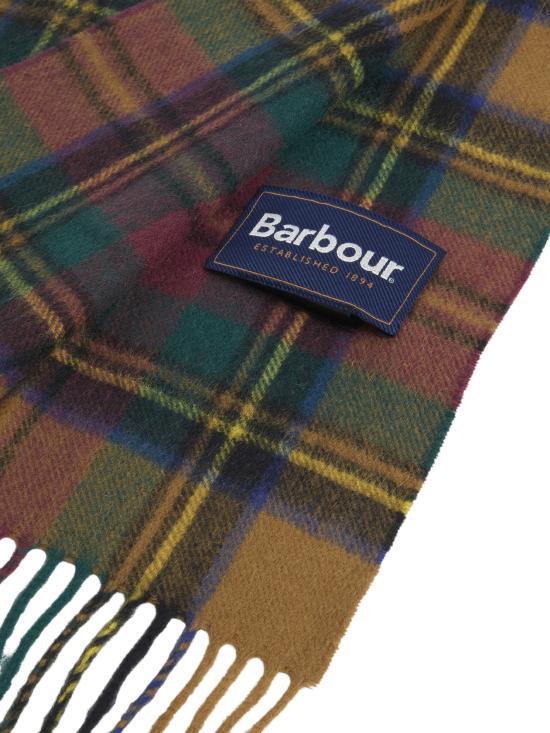 26FW 바버 뉴 체크 타탄 스카프 USC0137 YE91 GREEN - BARBOUR