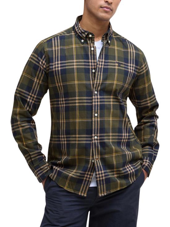 26FW 바버 긴팔 셔츠 MSH5355 OL51 GREEN - BARBOUR