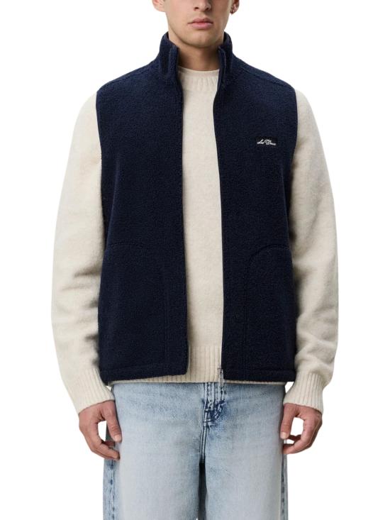26FW 레듀 니트 베스트 1002179 460 NAVY - LES DEUX