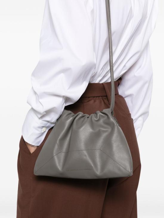 26FW 브루넬로 쿠치넬리 숄더백 MBXAD2808 C9784 Grey - BRUNELLO CUCINELLI