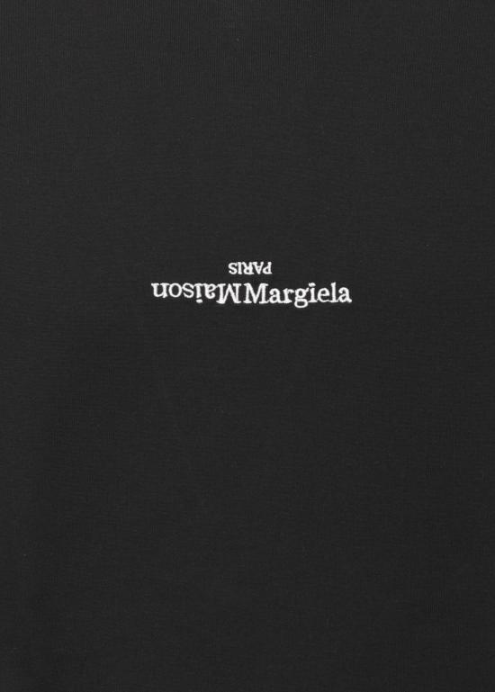 26FW 마르지엘라 로고 코튼 티셔츠 S50GC0736 S22816900 BLACK - MAISON MARGIELA