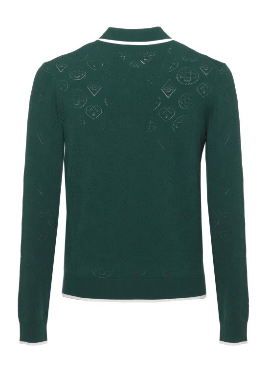 26FW 카사블랑카 폴로 티셔츠 MAW26KW148201 VISCOSE BLEND GREEN - CASABLANCA