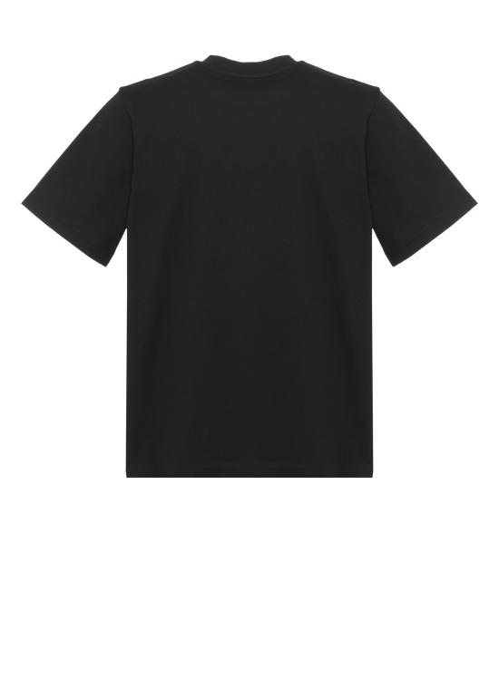 26FW 카사블랑카 반팔 티셔츠 MAW26JTS00107 BLACK JERSEY MONDE - CASABLANCA