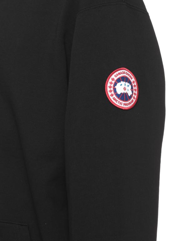 26FW 캐나다구스 후드 티셔츠 1384M LOON9061 Black - CANADA GOOSE
