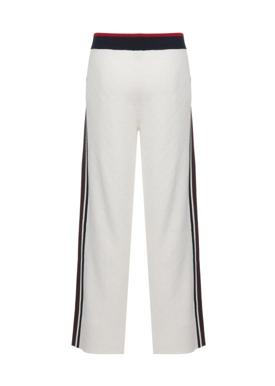 26FW 카사블랑카 스트레이트 팬츠 MAW26KW147801 VISCOSE BLEND WHITEBROWNNAVY - CASABLANCA