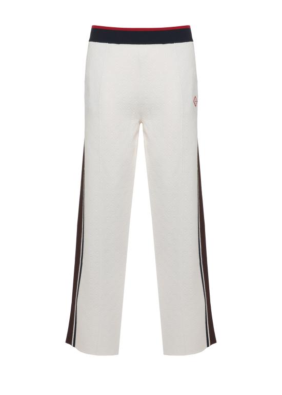 26FW 카사블랑카 스트레이트 팬츠 MAW26KW147801 VISCOSE BLEND WHITEBROWNNAVY