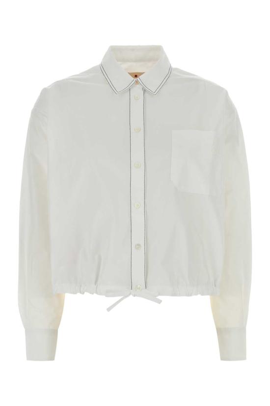 26SS 마르니 셔츠 CAMA0670S0UTCY67 00W01 LILY WHITE