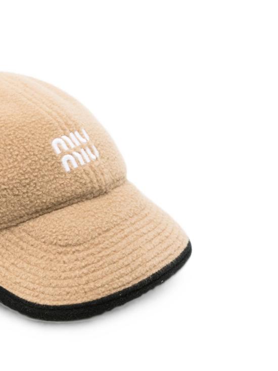 26FW 미우미우 플리스 베이스볼 캡 플리스 베이스볼 캡 5HC36915V3 F0040 - MIU MIU