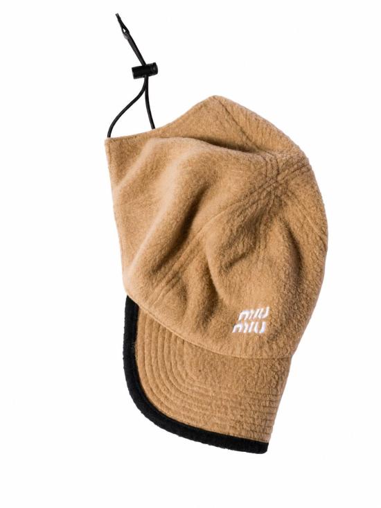 26FW 미우미우 플리스 베이스볼 캡 플리스 베이스볼 캡 5HC36915V3 F0040 - MIU MIU