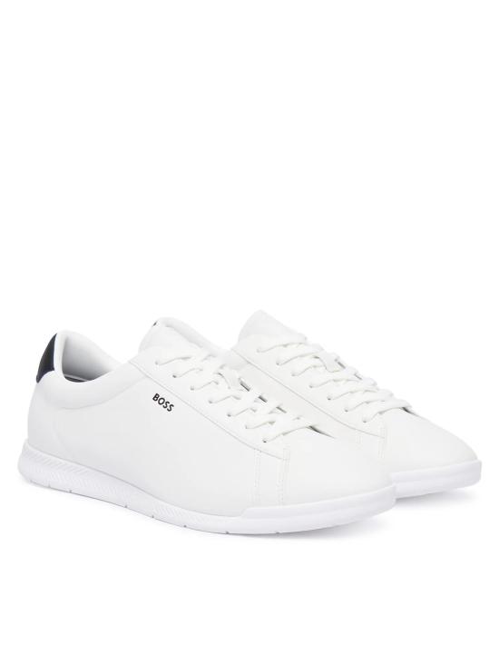 26FW 휴고보스 니탄 로우탑 스니커즈 50568470 101 WHITE DOM - HUGO BOSS