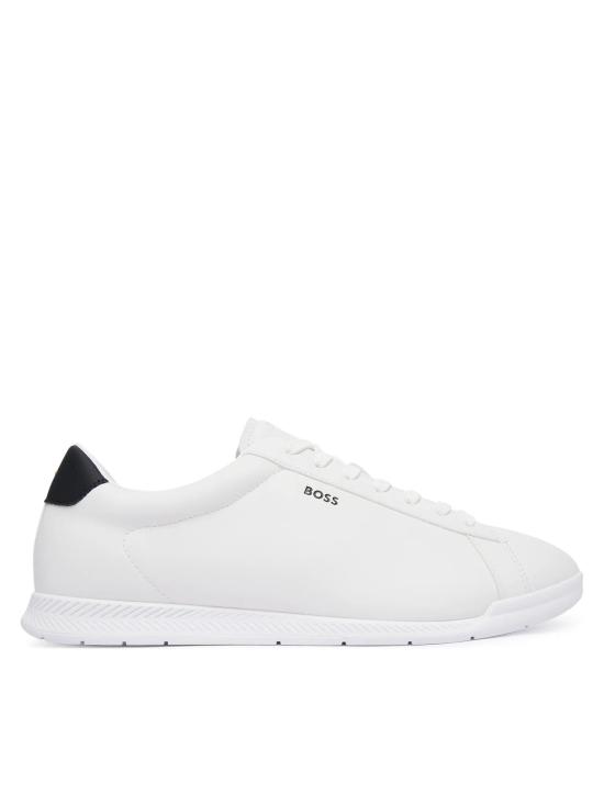26FW 휴고보스 니탄 로우탑 스니커즈 50568470 101 WHITE DOM