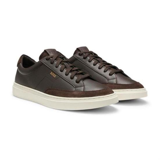 26FW 휴고보스 스니커즈 50568536 201 DARK BROWN DOM