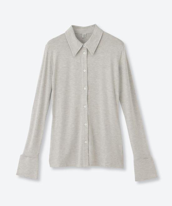 26FW 토템 긴팔 티셔츠 263 WRT0752 FB0656 039 PALE GREY MLANGE DOM