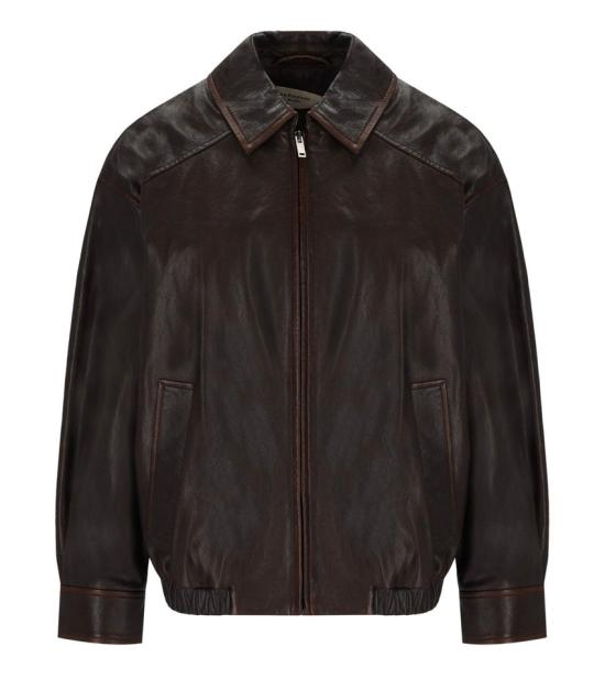 26FW 막스마라 가죽 자켓 25446041 003 BROWN DOM