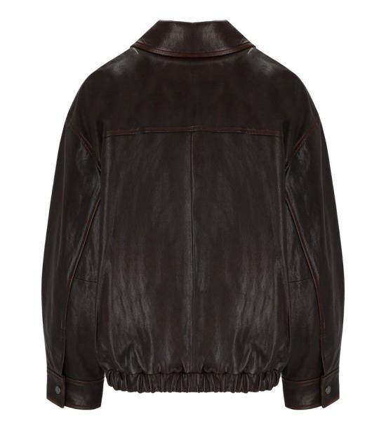 26FW 막스마라 가죽 자켓 25446041 003 BROWN DOM - MAX MARA