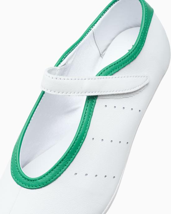  아디다스 스니커즈 LA6370 Cloud White Green DOM - ADIDAS