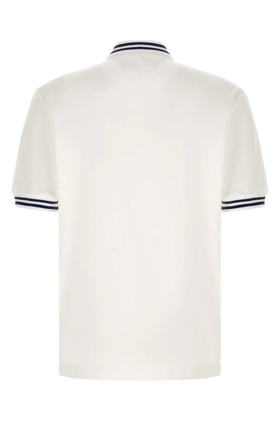 26FW 브루넬로 쿠치넬리 로고 자수 폴로 셔츠 M0B133940T CK640 WHITE DOM - BRUNELLO CUCINELLI