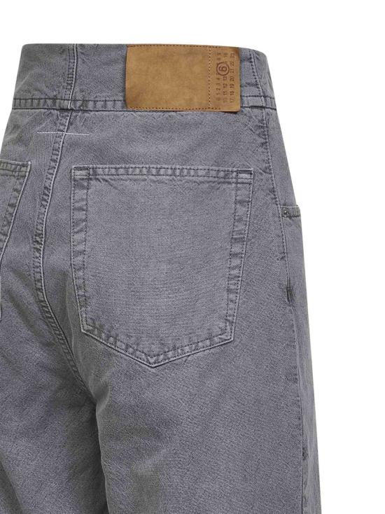  MM6 메종마르지엘라 데님 팬츠 Mm6 메종 마르지엘라 데님 스트레이트 레그 진 그레이 - MM6 MAISON MARGIELA