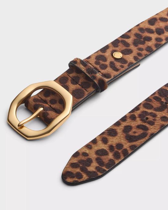  랙앤본 벨트 Rag & Bone Audrey Belt 레오파드 송아지털 - RAG & BONE
