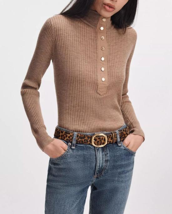  랙앤본 벨트 Rag & Bone Audrey Belt 레오파드 송아지털 - RAG & BONE