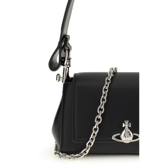  비비안웨스트우드 가방 비비안 웨스트우드 헤이즐 스몰 숄더백 블랙 - VIVIENNE WESTWOOD