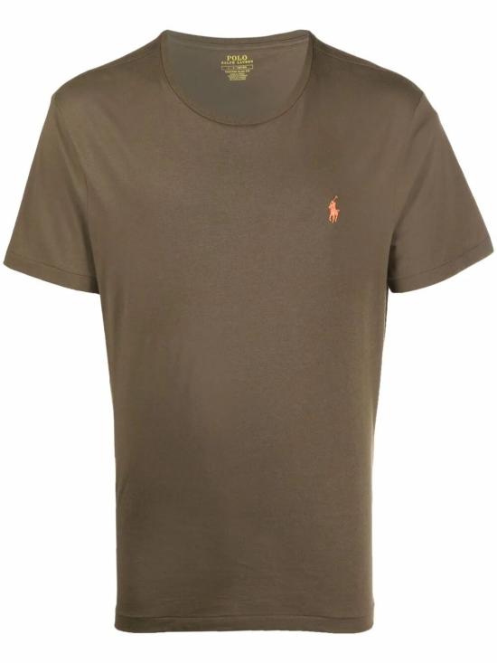 26FW 폴로 랄프로렌 포니로고 자수 반팔 티셔츠 710671438 236 CANOPY OLIVE