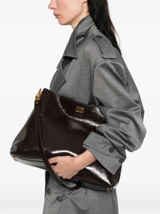 26FW 돌체앤가바나 Large Vittoria calfskin 숄더백 BB7942AZ000 8H042 CIOCCOLATO FONDENTE - DOLCE & GABBANA