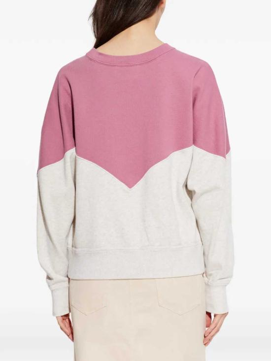 26FW 이자벨마랑에뚜왈 휴스턴 투톤 마랑 스웨트셔츠 SW0006FAA1M08E MAUVE MIST ECRU - ISABEL MARANT ETOILE