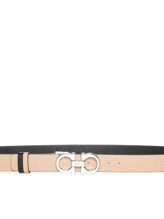  살바토레 페라가모 벨트 페라가모 간치니 송아지 가죽  핑크 - SALVATORE FERRAGAMO