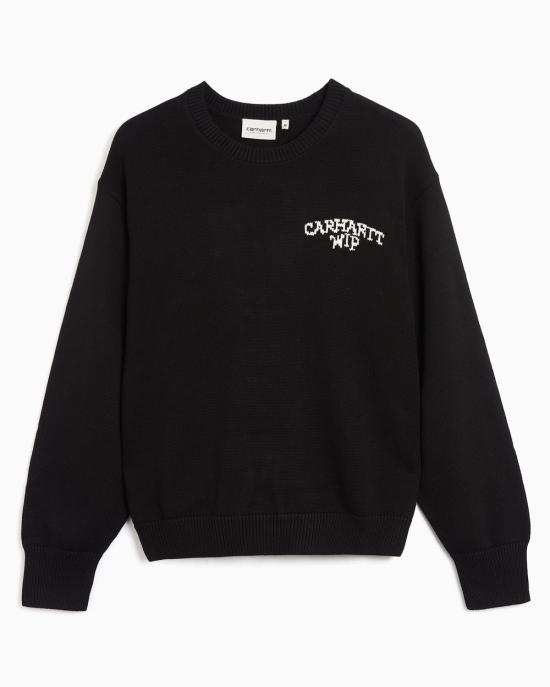 26FW 칼하트 WIP 스웨터 I036850 K02XX BLACK WAX DOM