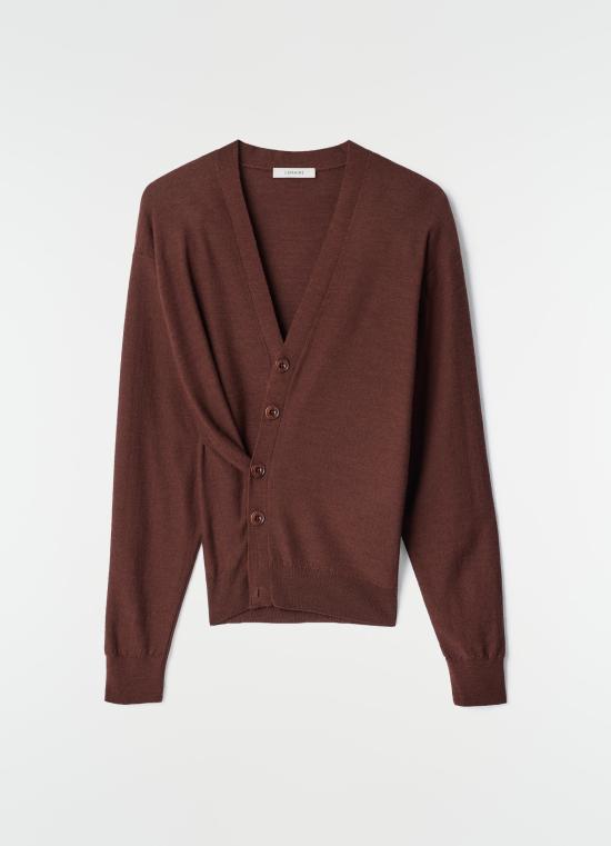 26FW 르메르 릴렉스 트위스트 가디건 PO0052 LK1063 401 RED DOM