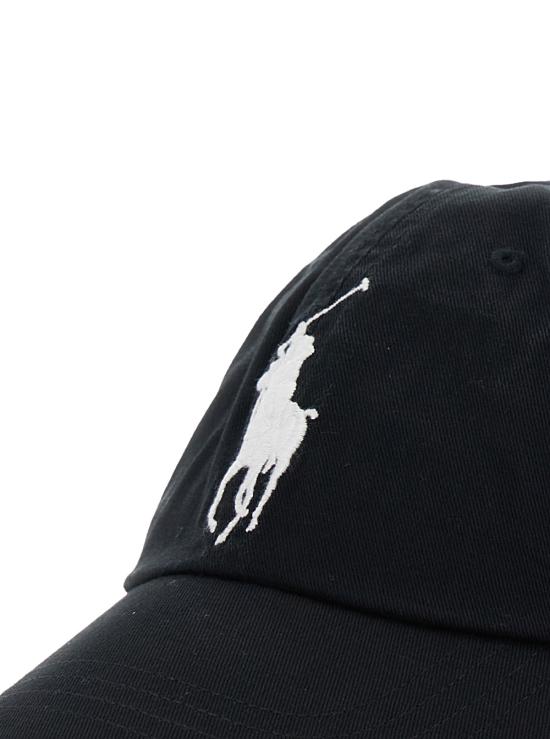 26FW 폴로 랄프로렌 로고 자수 코튼 볼캡 710673584015 Black - POLO RALPH LAUREN